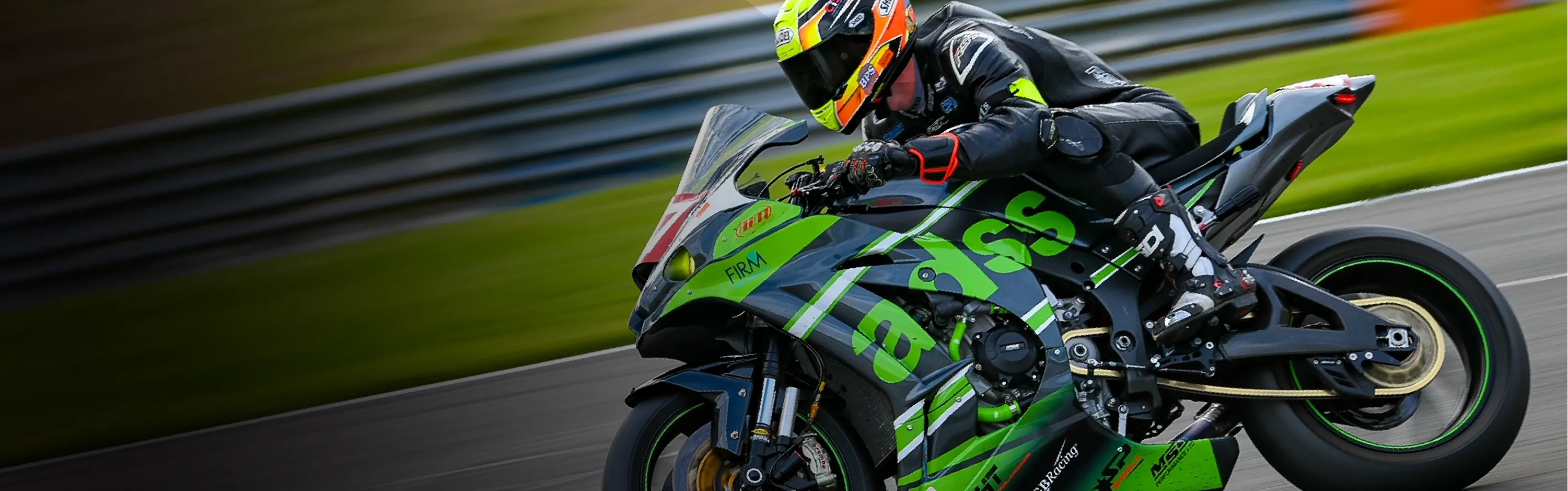 Motorbike Showcasing Aim Products